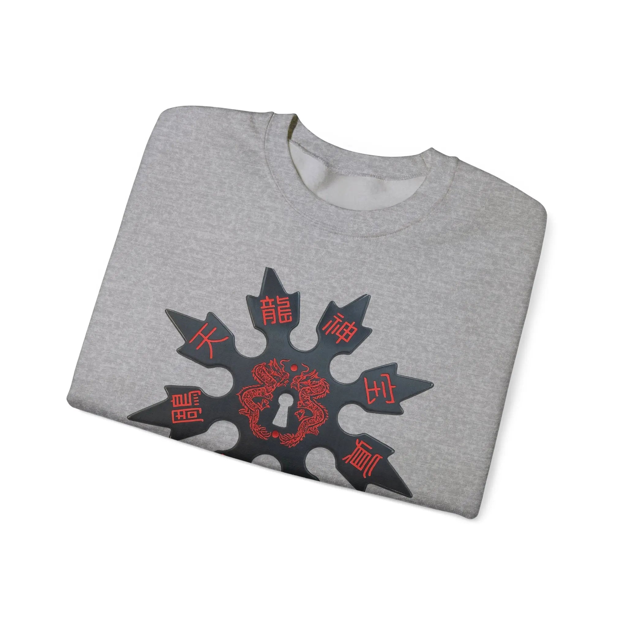 Anime Titan Graphic Sweatshirt — Blue Flame Sleeve Crewneck Printify