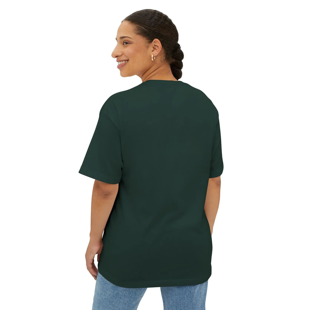 Gaming Controller Tee - "Luky? NO. Skilled" Oversized Boxy T-Shirt Printify