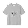 Gaming Controller Tee - "Luky? NO. Skilled" Oversized Boxy T-Shirt Printify